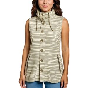 Matilda Jane Athletic Sleeveless Athletic Casual Walking Hiking Green Vest Small